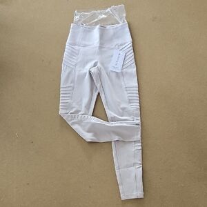 NWT Athleta Delancey Textured Moto Tight XS